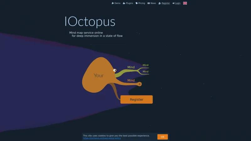 Homepage of IOctopus