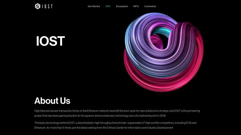 Homepage of IOST