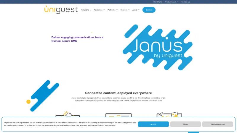 Homepage of JANUS VIZIA