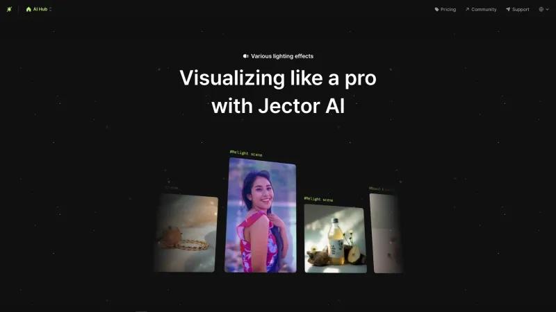 Homepage of Jector