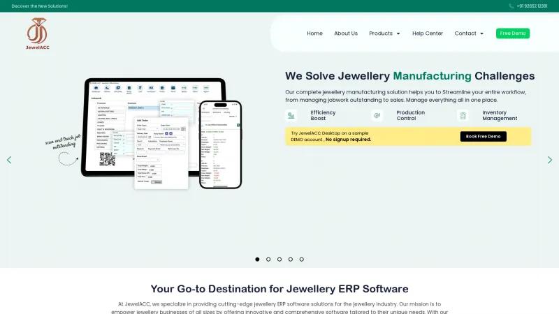 Homepage of JewelAcc