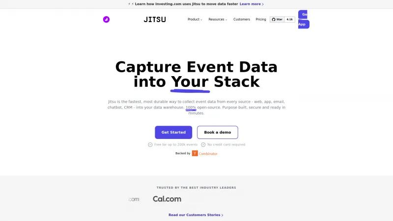 Homepage of Jitsu