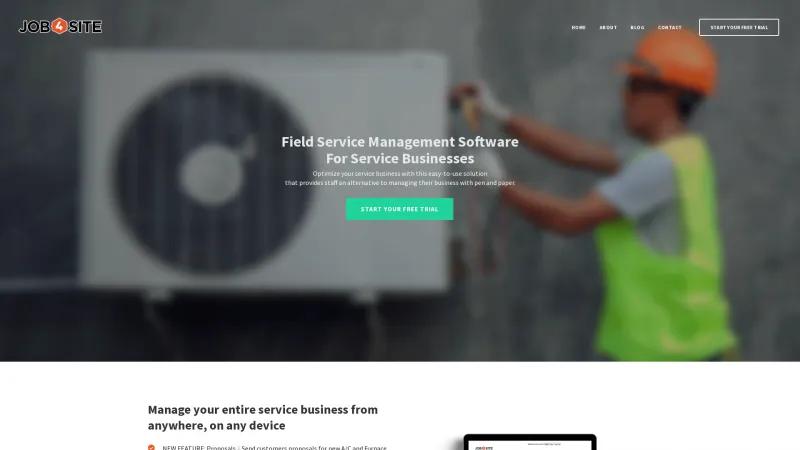 Homepage of Job4Site