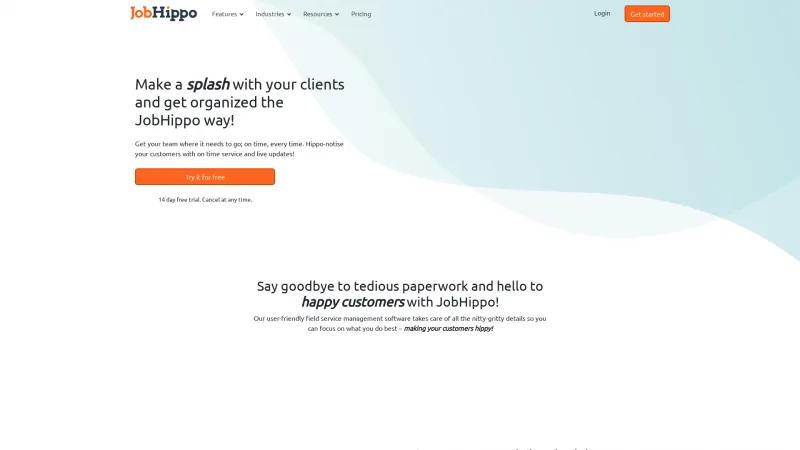 Homepage of JobHippo