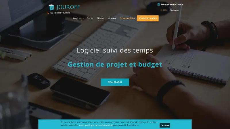 Homepage of JourOff