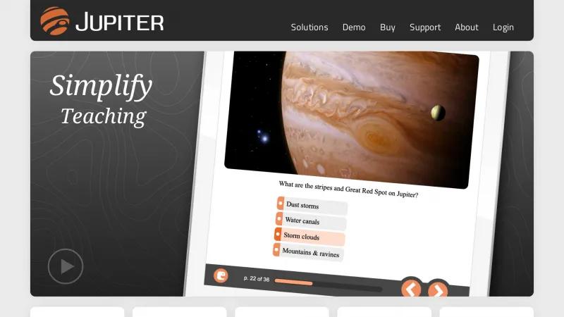 Homepage of Jupiter