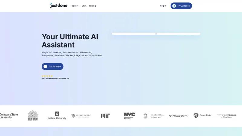 Homepage of Justdone