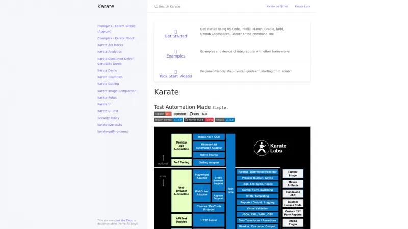 Homepage of Karate