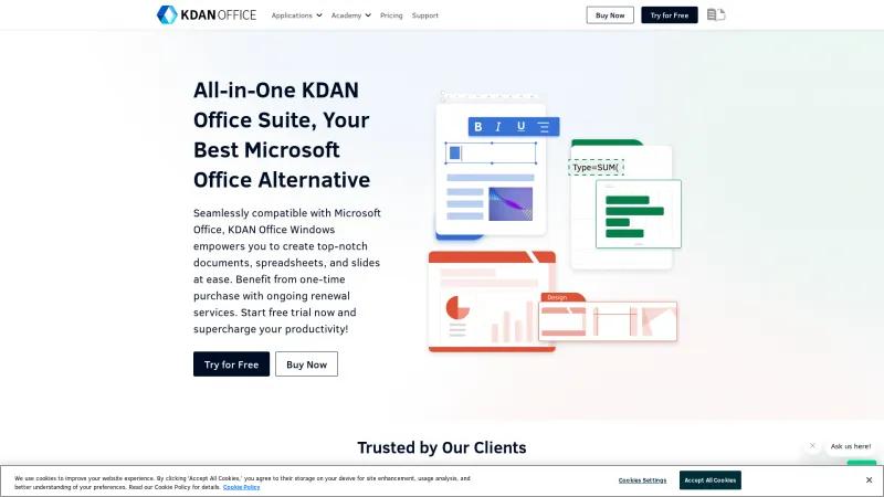 Homepage of KDAN Office