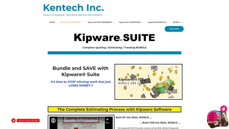 Homepage of Kipware SUITE