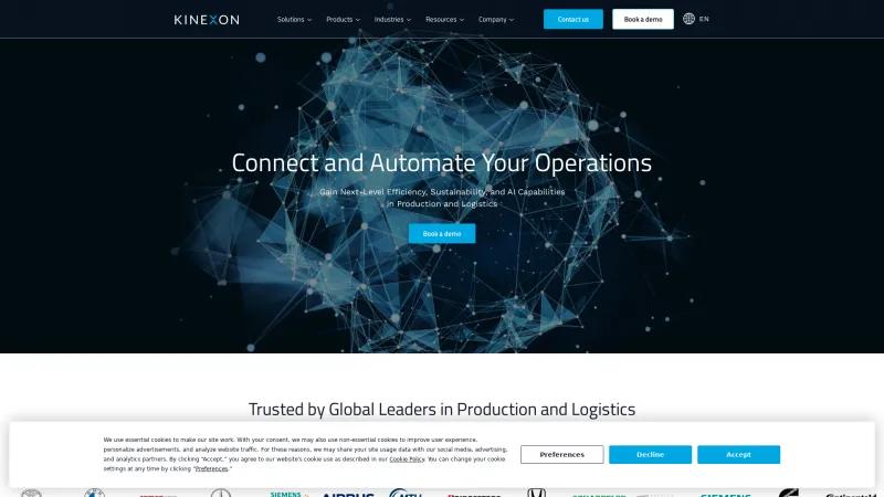 Homepage of KINEXON