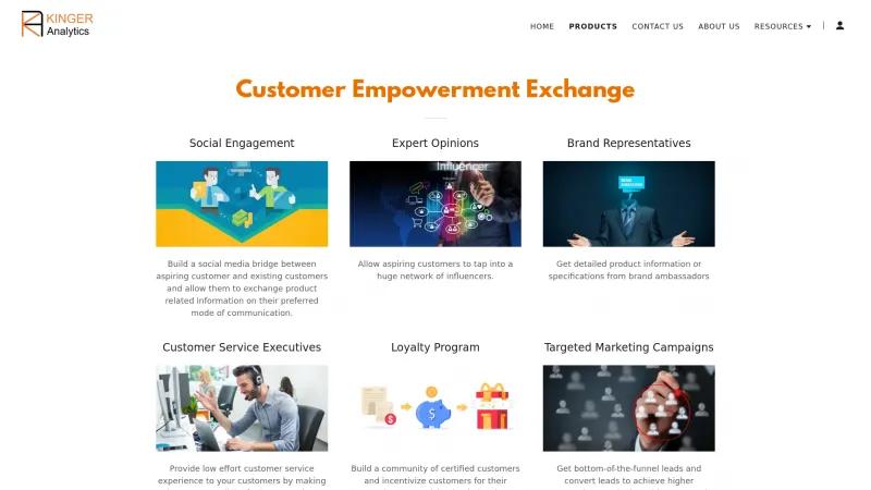 Homepage of Customer Empowerment Exchange