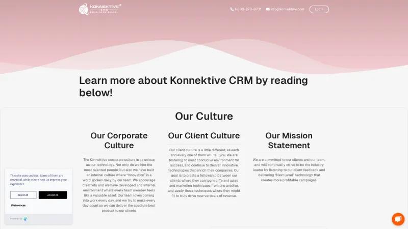 Homepage of Konnektive CRM