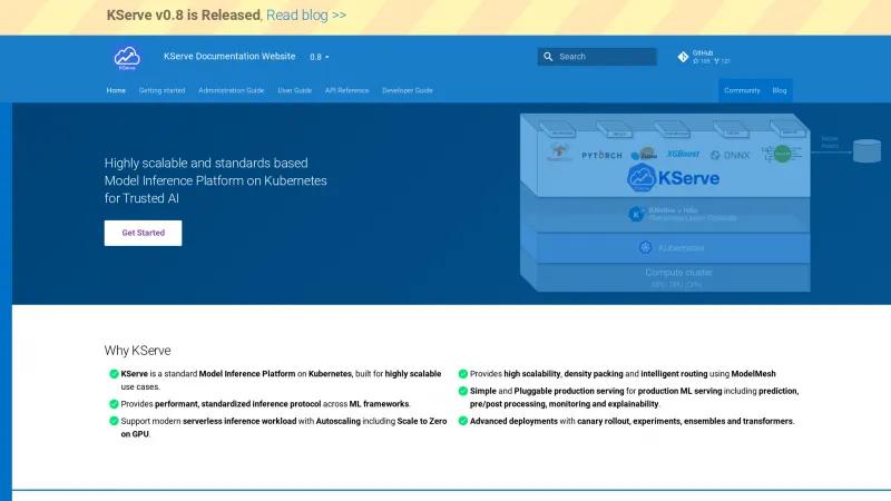 Homepage of KServe