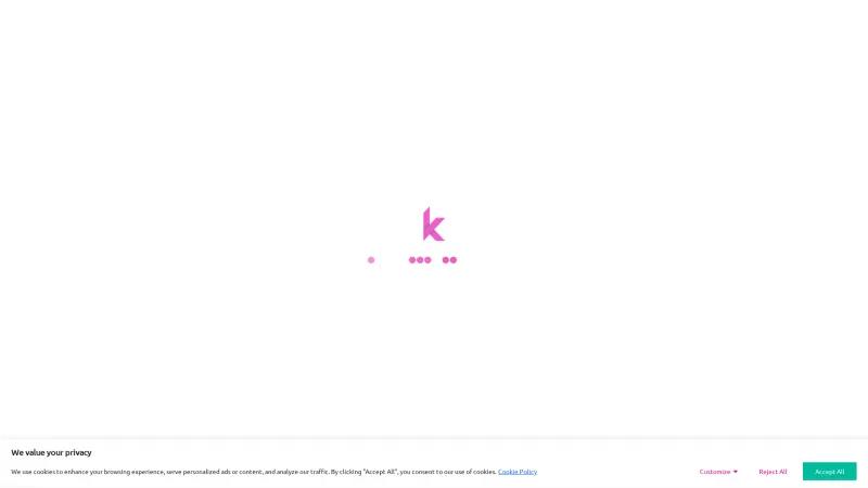 Homepage of Kyck