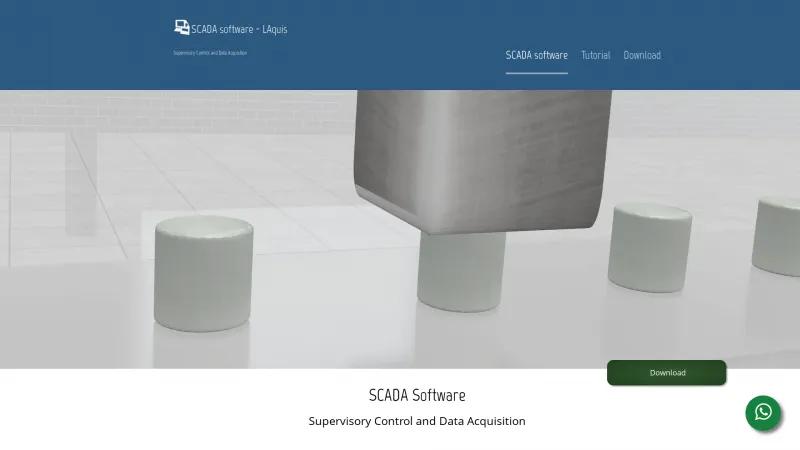 Homepage of LAquis SCADA