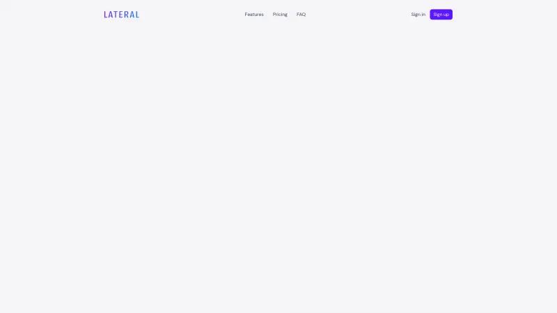 Homepage of Lateral