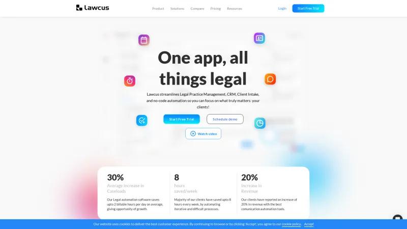 Homepage of Lawcus