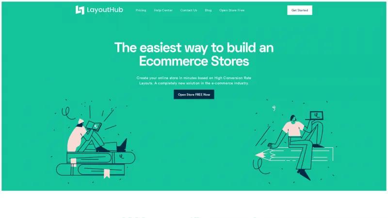 Homepage of LayoutHub