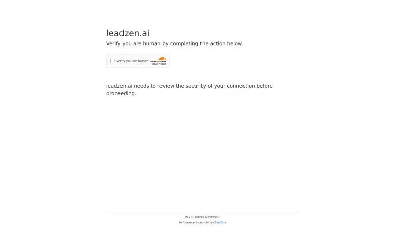 Homepage of Leadzen.ai