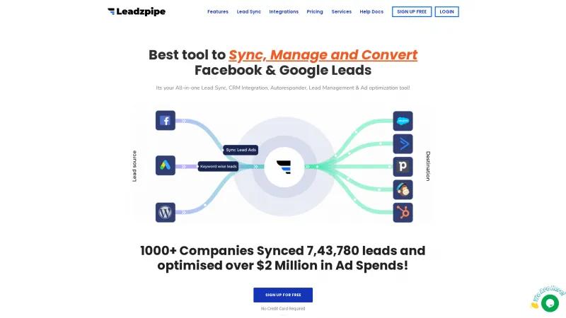 Homepage of Leadzpipe