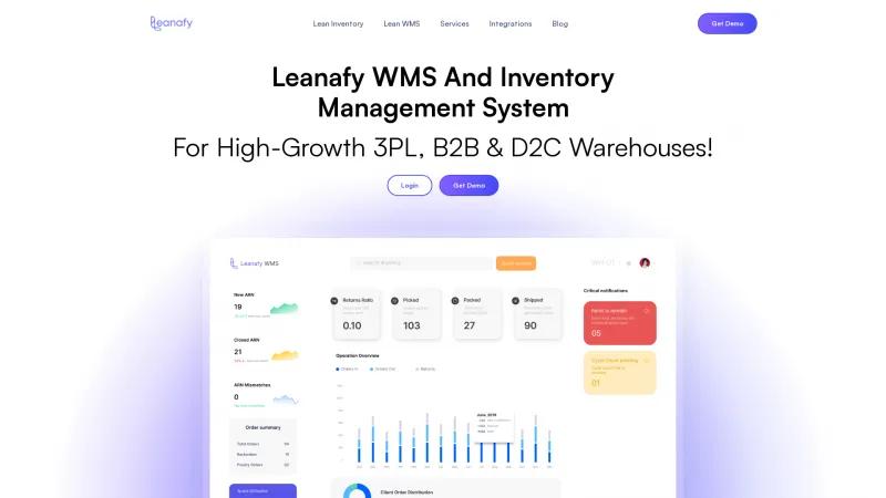 Homepage of Leanafy