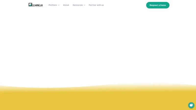 Homepage of LearnLux