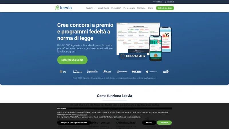 Homepage of Leevia