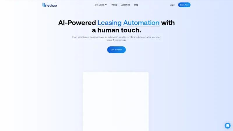 Homepage of LetHub