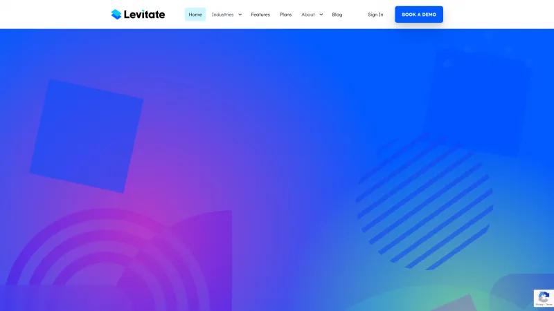 Homepage of Levitate