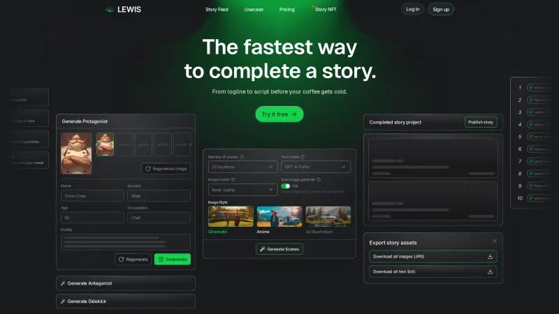 Homepage of Lewis