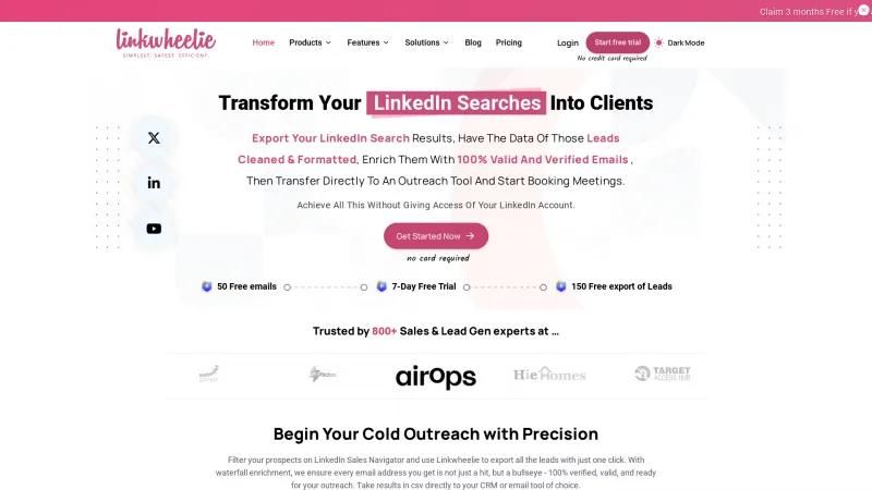 Homepage of Linkwheelie