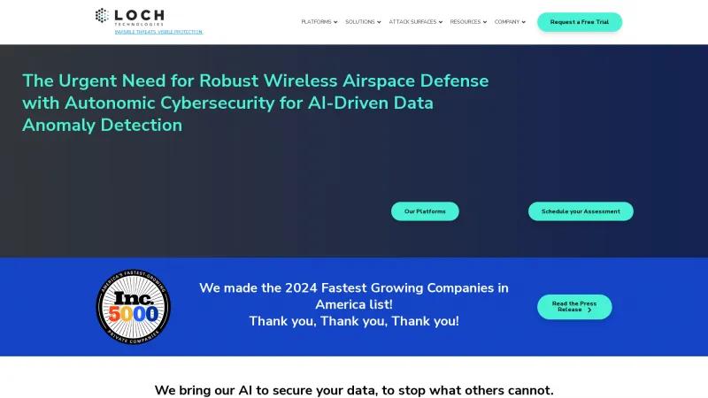 Homepage of AirHook