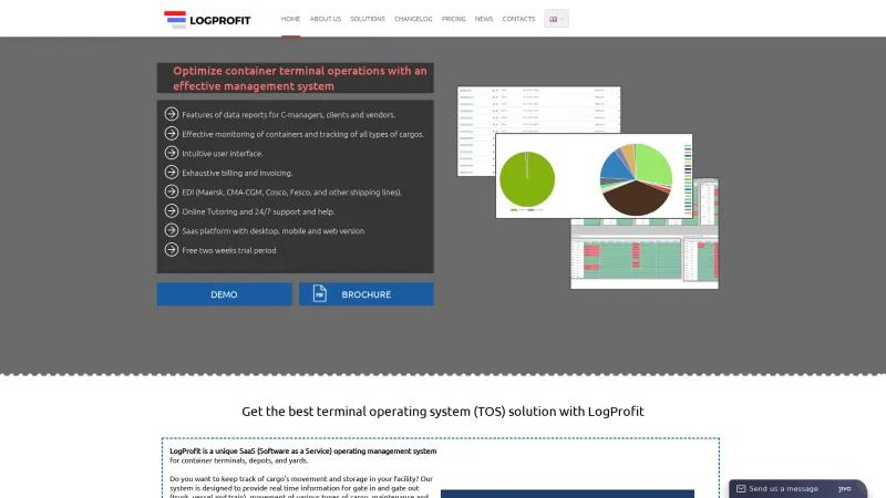 Homepage of LogProfit