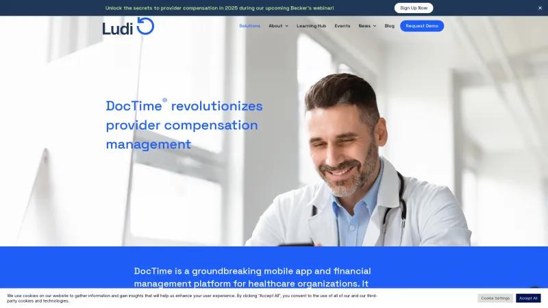 Homepage of DocTime Log