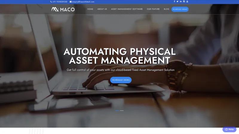 Homepage of MACO ASSETS