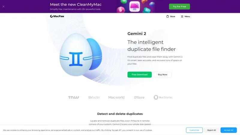 Homepage of Gemini 2