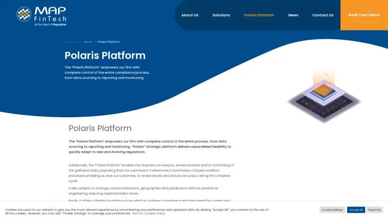 Homepage of MAP FinTech Polaris