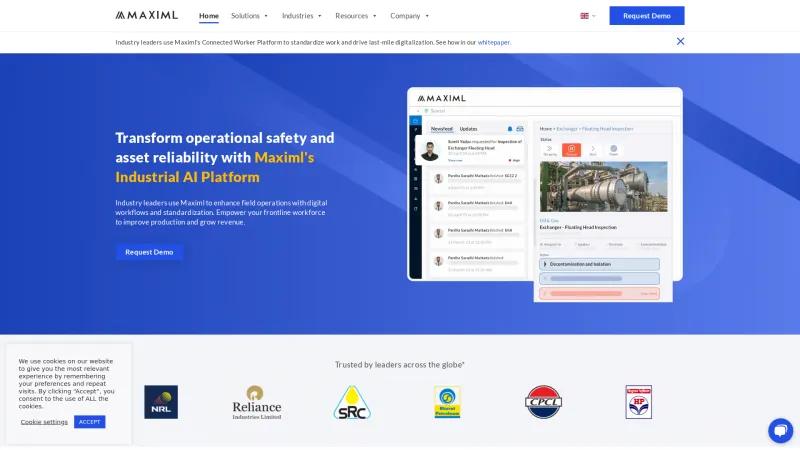 Homepage of Maximl