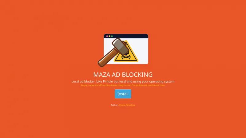 Homepage of Maza