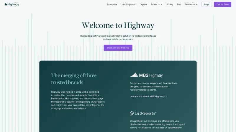 Homepage of MBS Highway