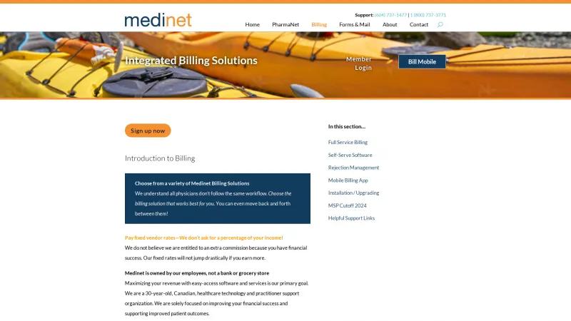 Homepage of PAR Medical Billing