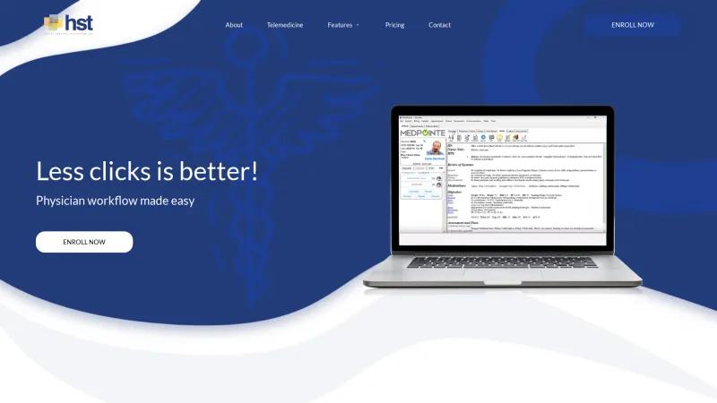 Homepage of MedPointe