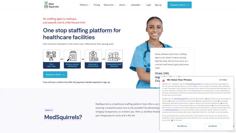 Homepage of MedSquirrels