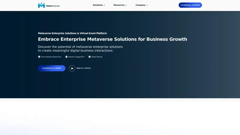 Homepage of Meetaverse