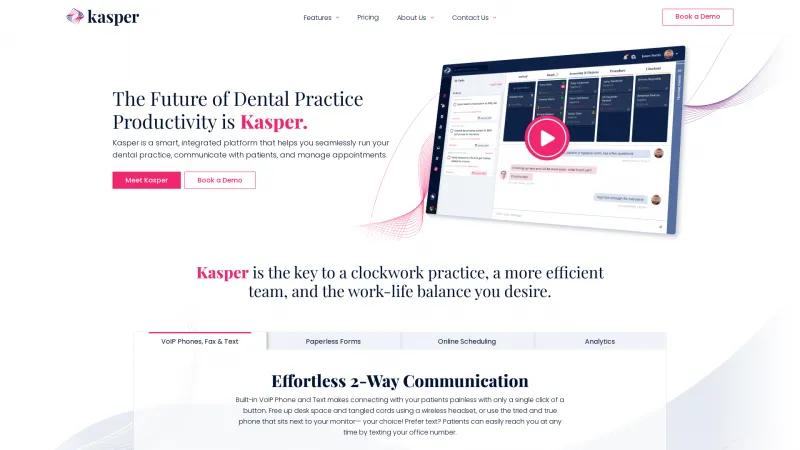 Homepage of Kasper