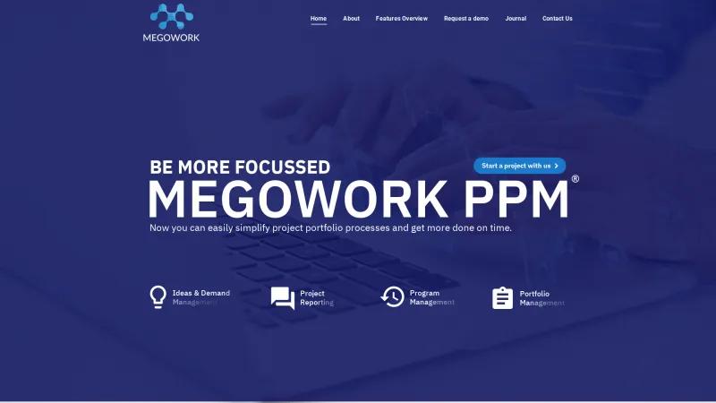 Homepage of MEGOWORK PPM