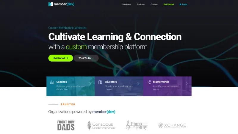 Homepage of MemberDev