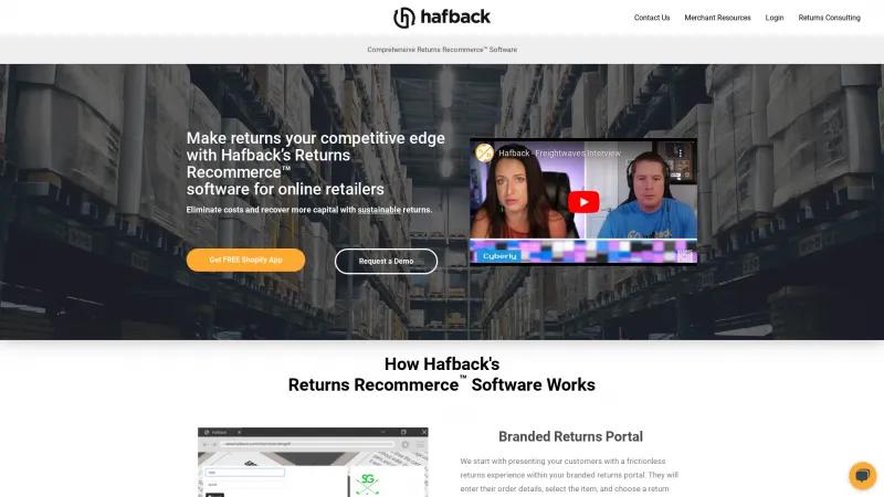 Homepage of Hafback