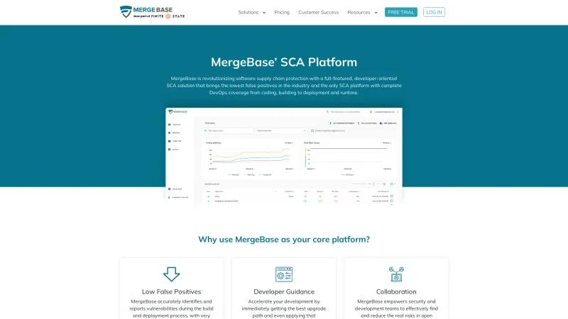 Homepage of MergeBase